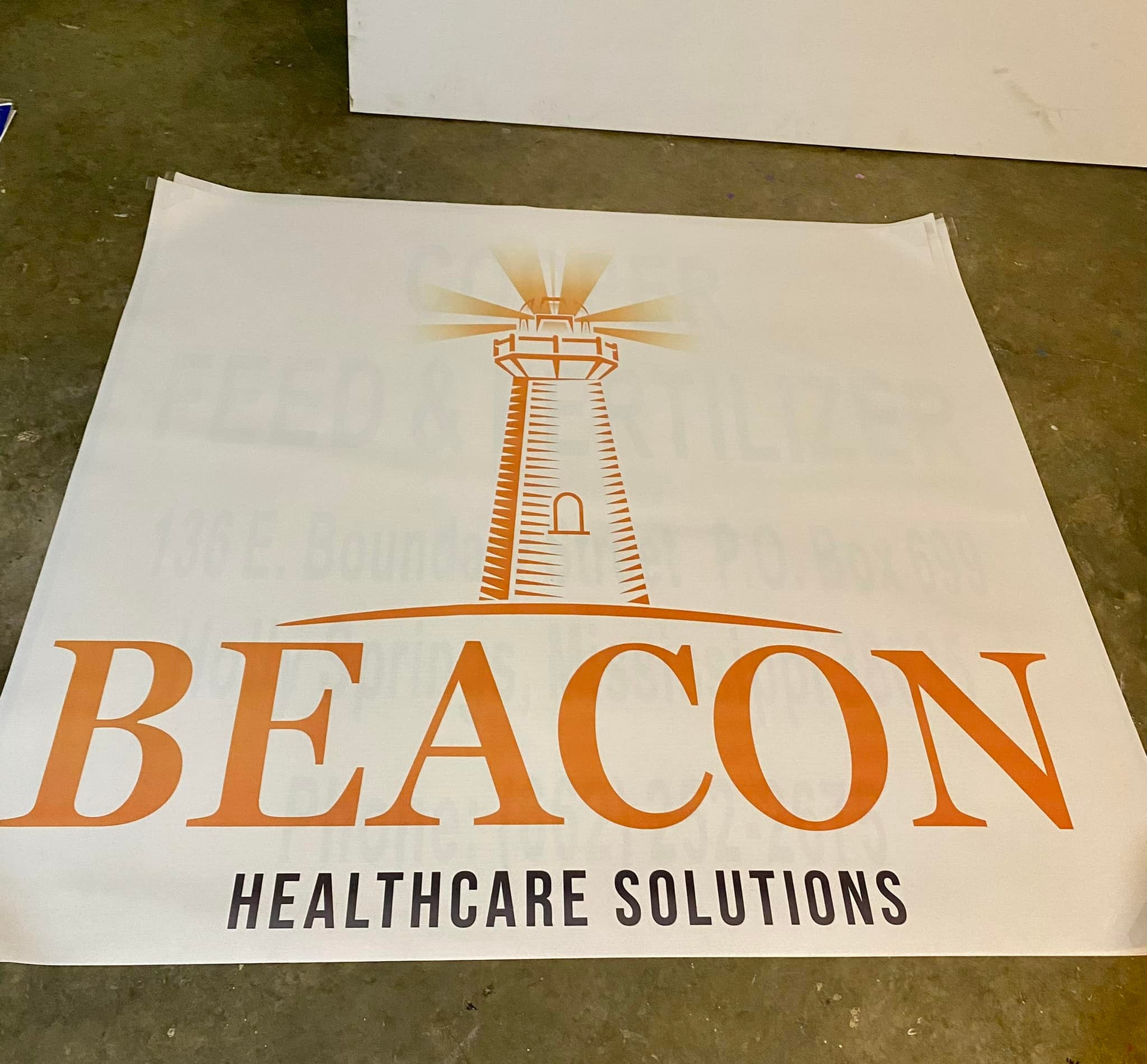 Full-color vinyl banner with grommets for easy hanging and installation